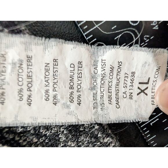Fabletics Keeva Pullover Heather Gray Black Women's Size XL Sweatshirt Shirt Top - Picture 11 of 15